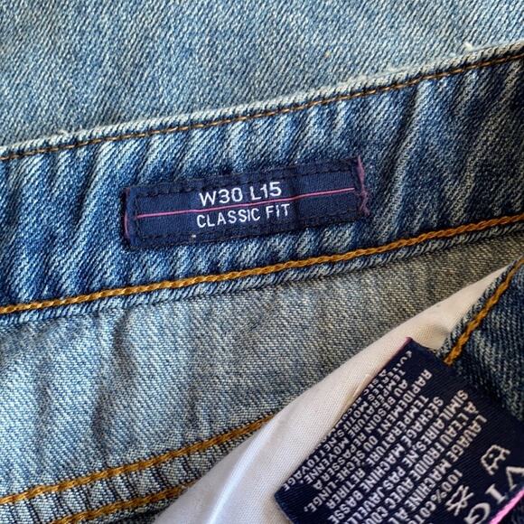 New Vigoss Jagger Women's Blue Medium Wash Classic Fit Distressed Jean Skirt W30 - Picture 9 of 11